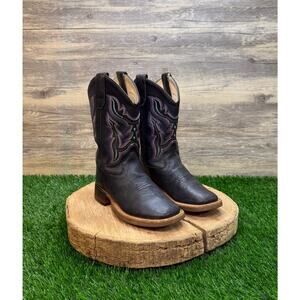 Shyanne Youth - Size 13D - Black Square Toe Cowboy Boots Style BBSC1896